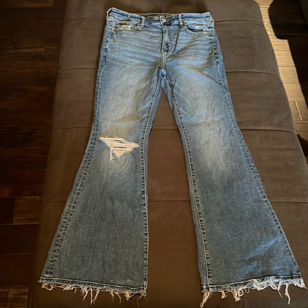 American Eagle super hi-rise flare $30 size 10
